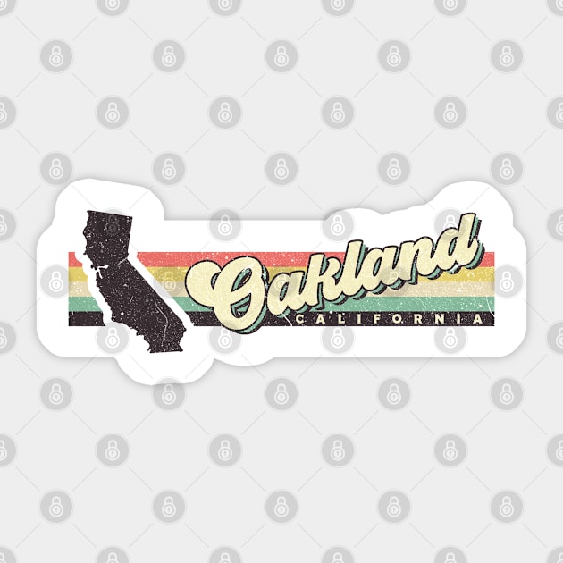 Oakland California city Sticker by SerenityByAlex